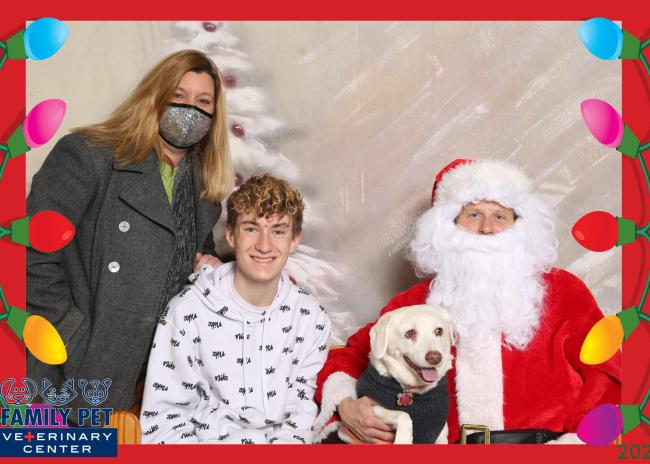 Santa Photo - Blue